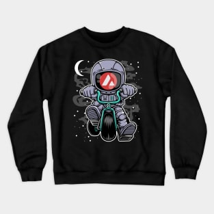 Astronaut Avalanche AVAX Coin To The Moon Crypto Token Cryptocurrency Wallet Birthday Gift For Men Women Kids Crewneck Sweatshirt